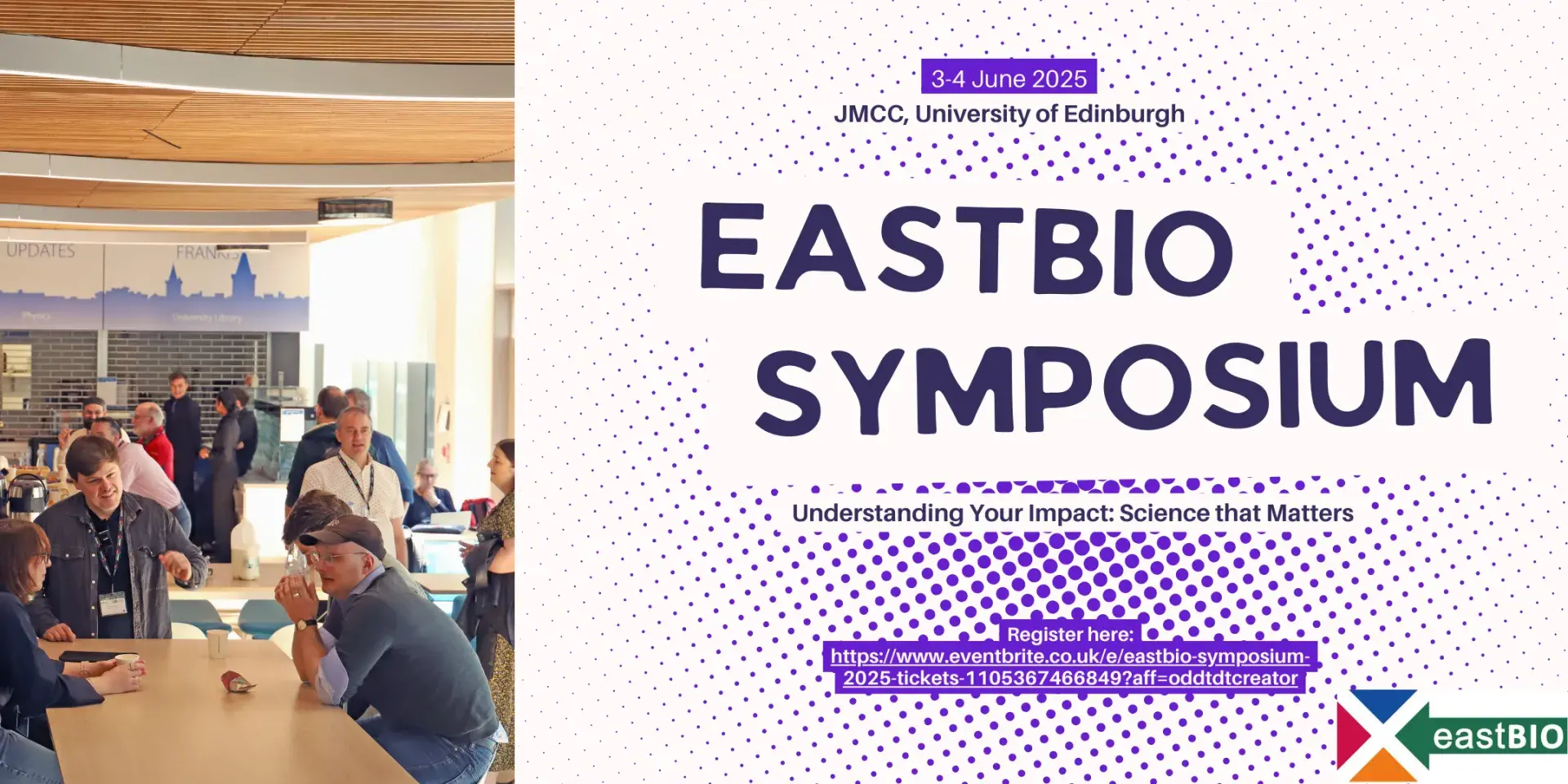 Banner advertising EastBio Symposium 2025