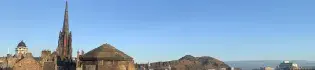 Arthur's Seat seen from Edinburgh Castle