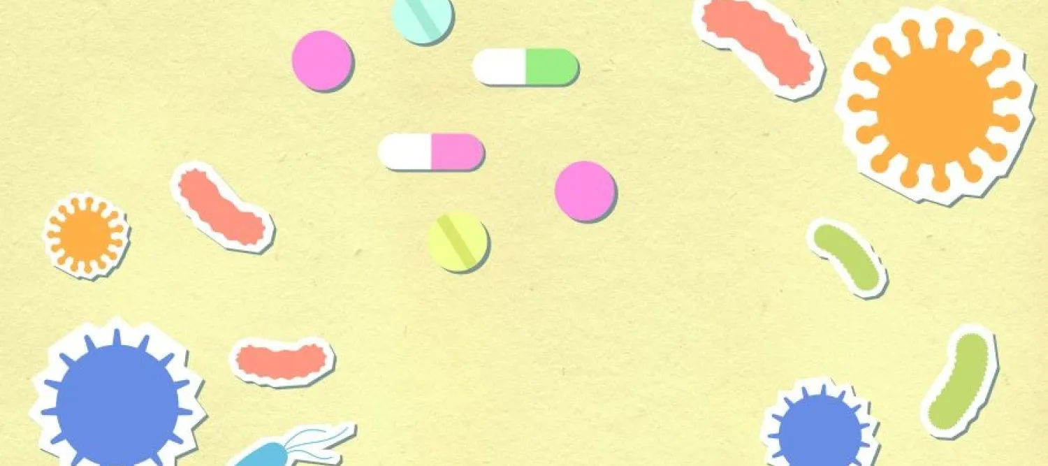cartoon of cells and drugs