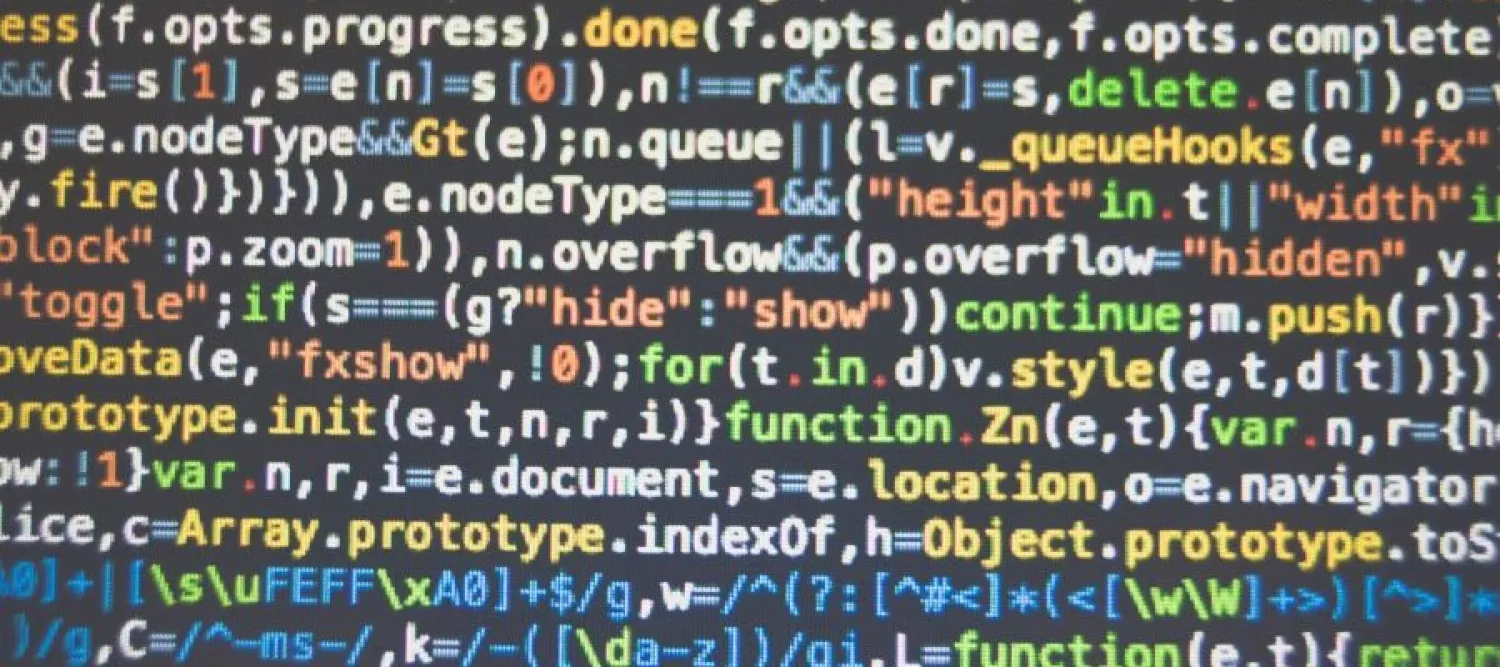 lines of computer code in different clours 