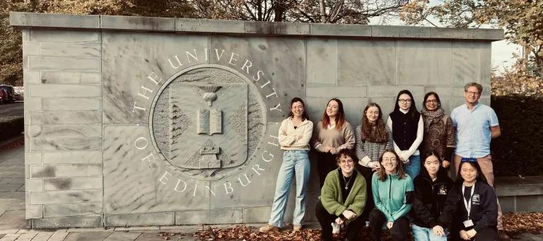 Group picture of lab members in the van Ooijen and Crosby labs mid 2025