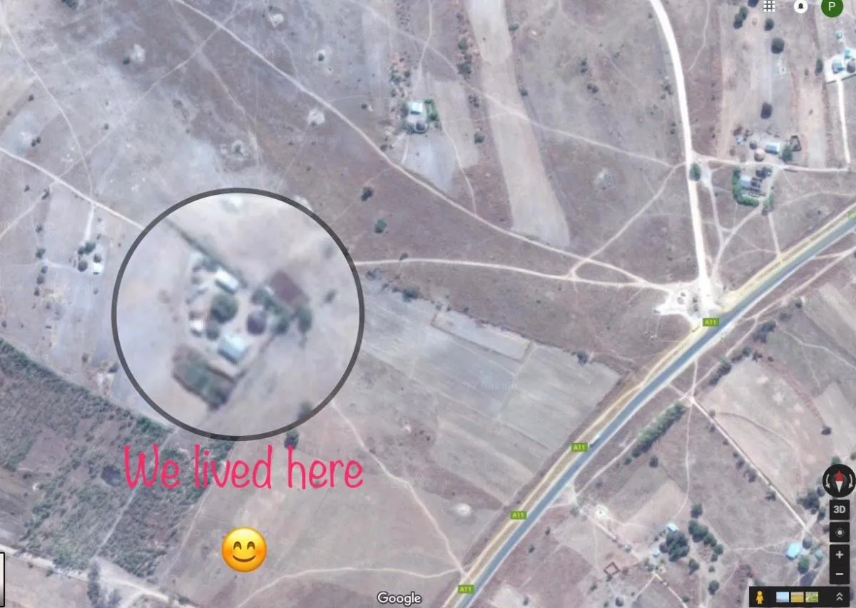 Aerial shot of the fieldwork location