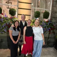 A group of people posing for a photo