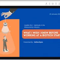 Screenshot of online presentation