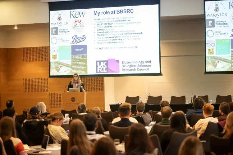 Image of Harriet Day presenting