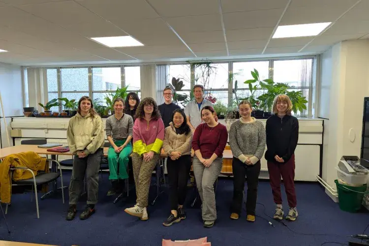 Group members from van Ooijen lab and Crosby lab gathered for a group photo