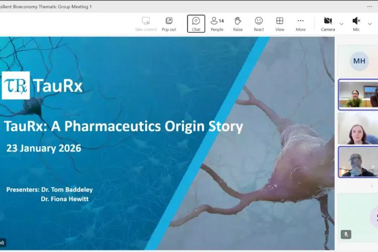 Screenshot of online TauRx presentation