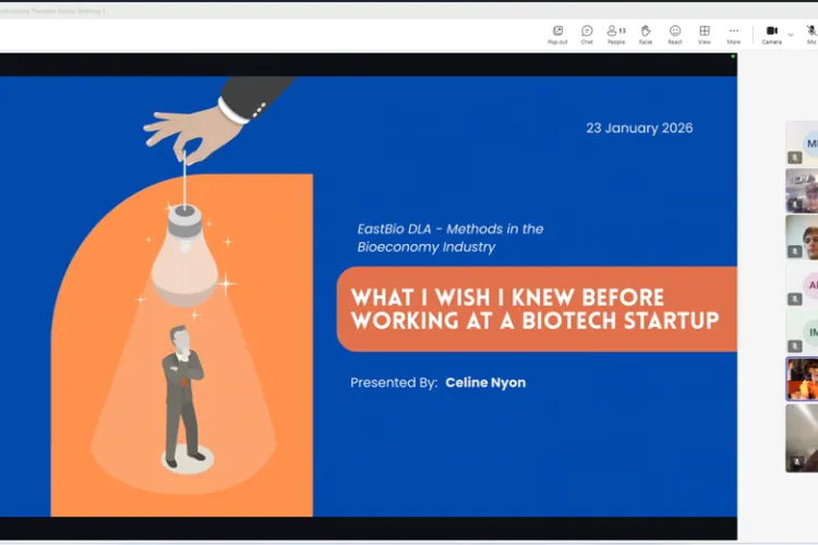Screenshot of online presentation