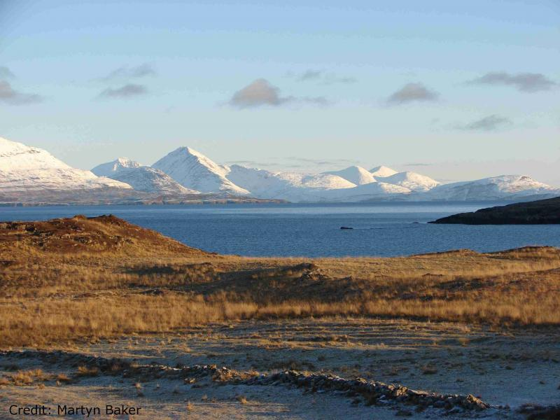 Winter at the Isle of Rum.