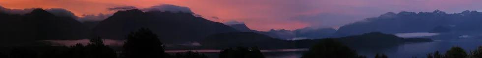 Sunset at St Kilda archipelago.