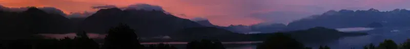 Sunset at St Kilda archipelago.