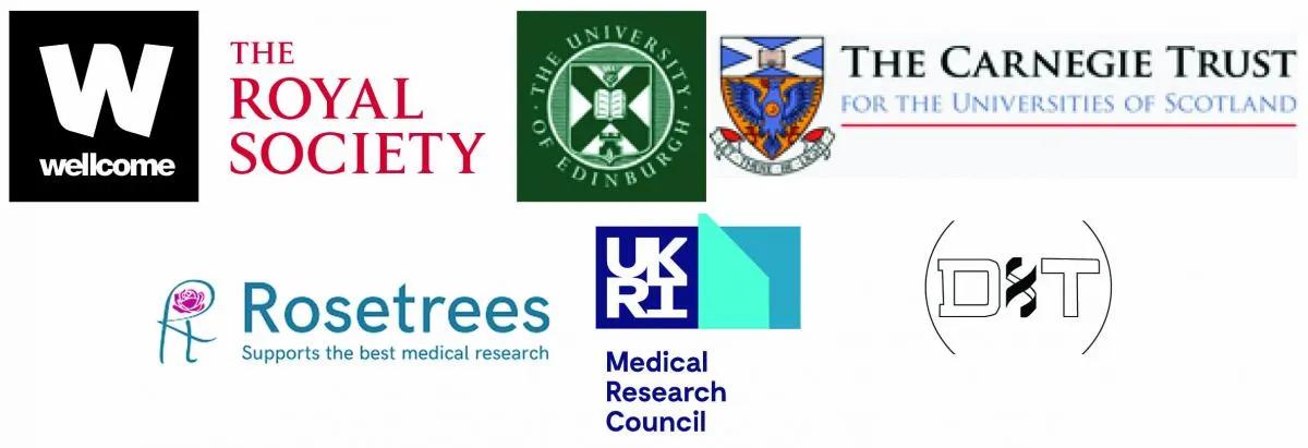 Funders' logos.