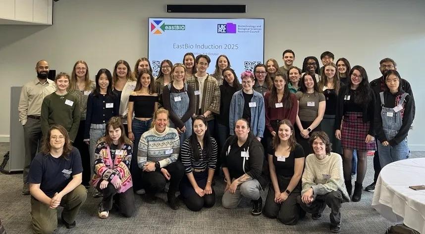 image of 2025 eastbio cohort at induction event