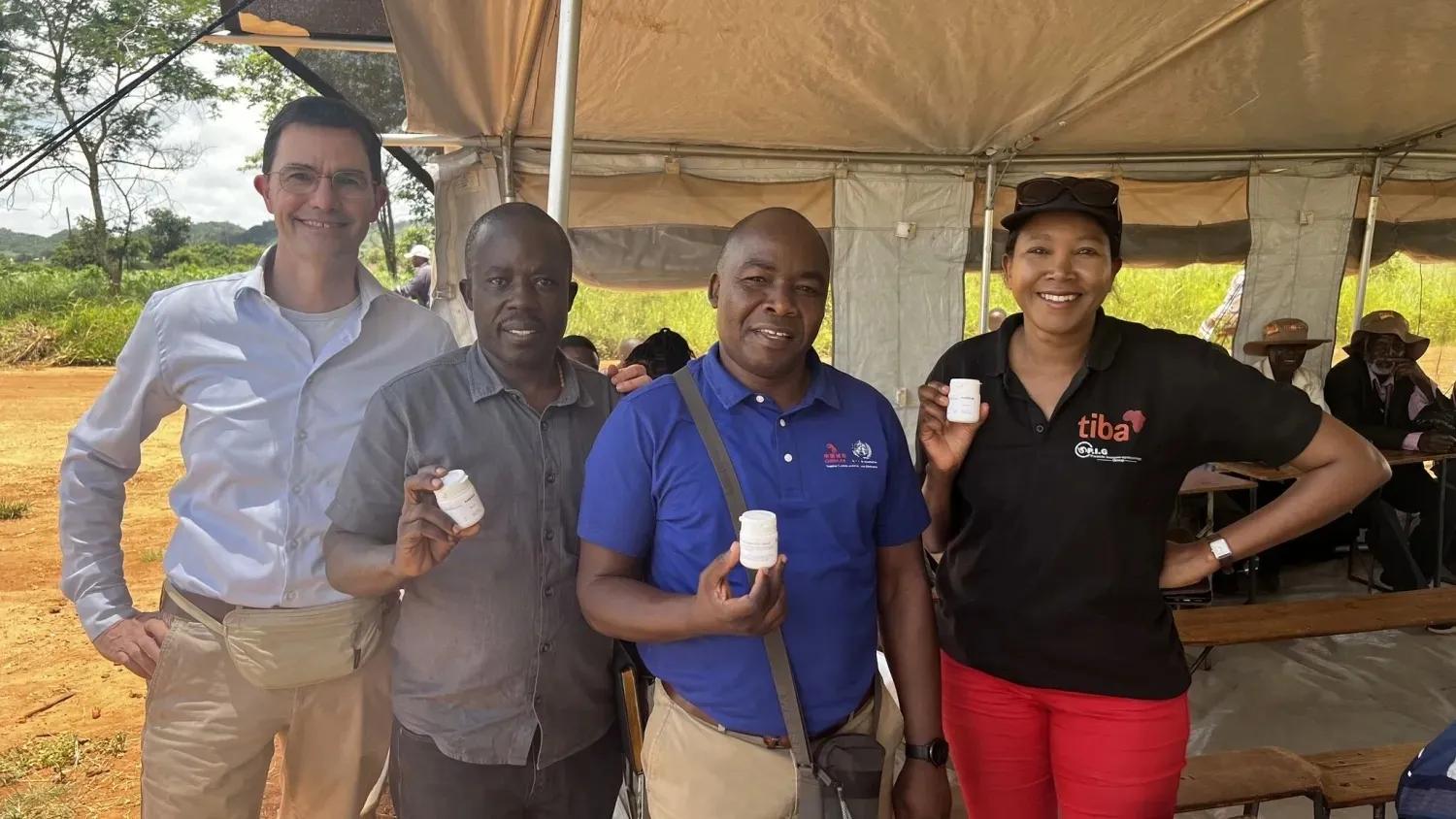 Researchers witnessed the first children receiving the new drug in Zimbabwe. 