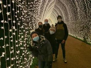 The group visitthe botanic lights exhibition with Meng Lu, Emily Haley (co-supervised student with Andrew Hudson), Hannes Becher, Yanqian Ding, Alex Twyford