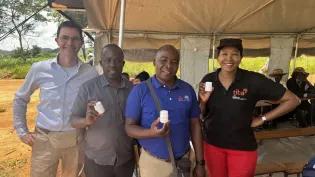 Researchers witnessed the first children receiving the new drug in Zimbabwe. 