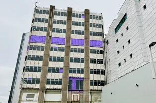 Photo of the Darwin building during refurbishment