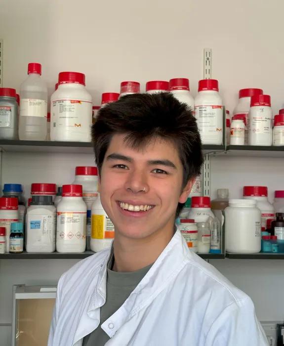 Photo of Nathan law in the lab