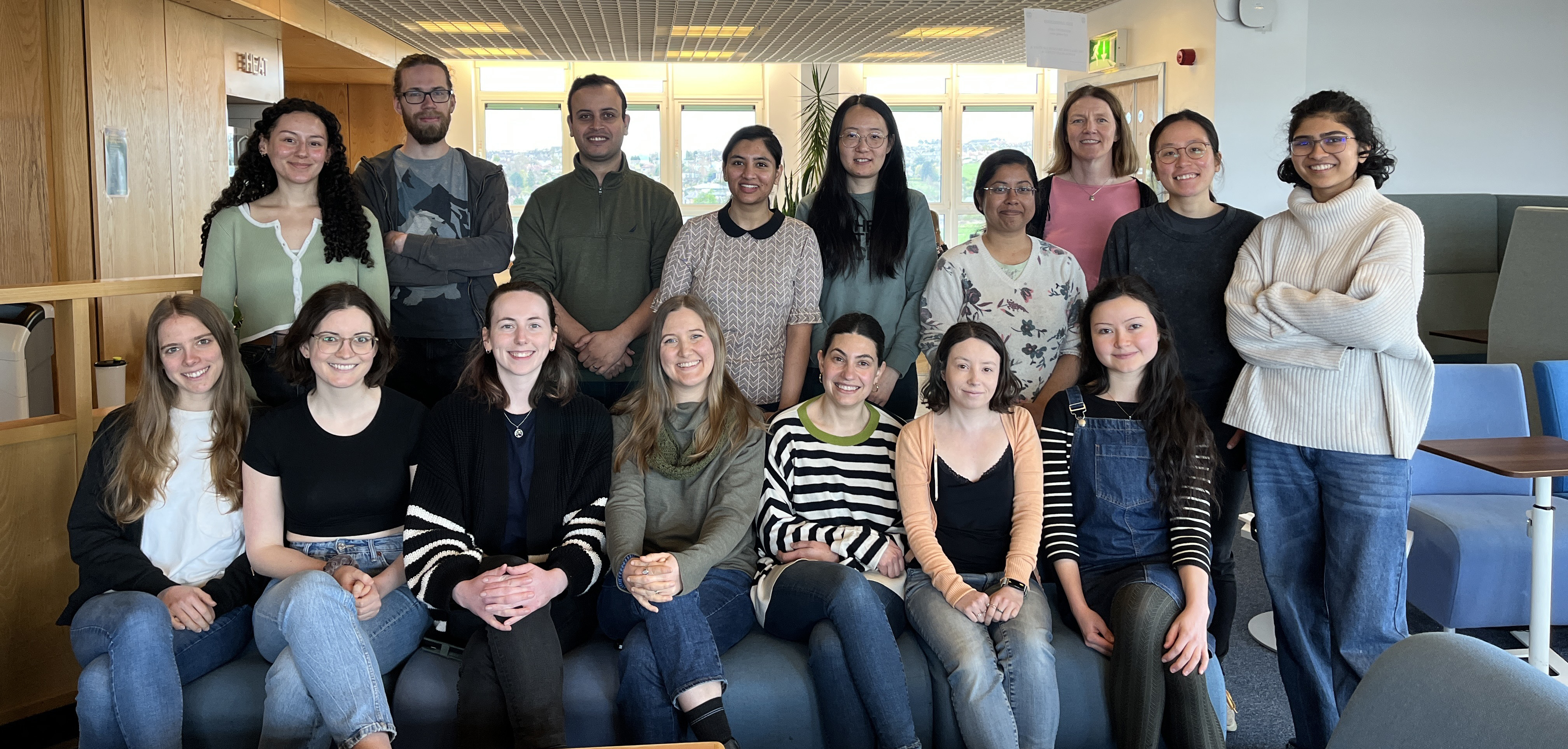 Lab group photo, with Adele and all members