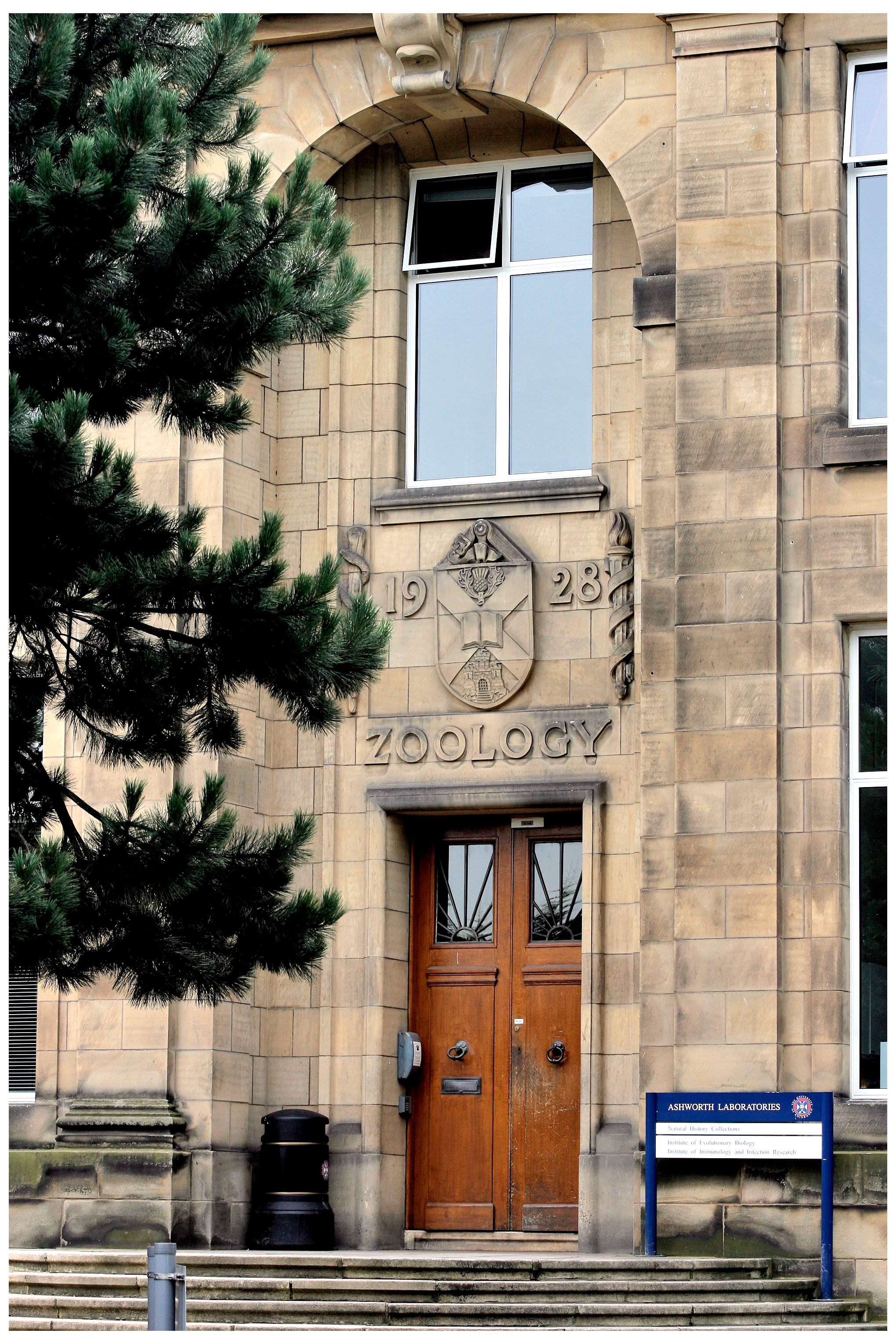 The main entrance to the Ashworth building