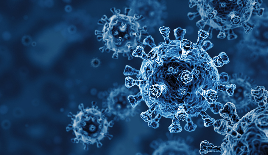 Graphic illustration of coronavirus 