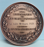 Photo of Julie Welburn's medal