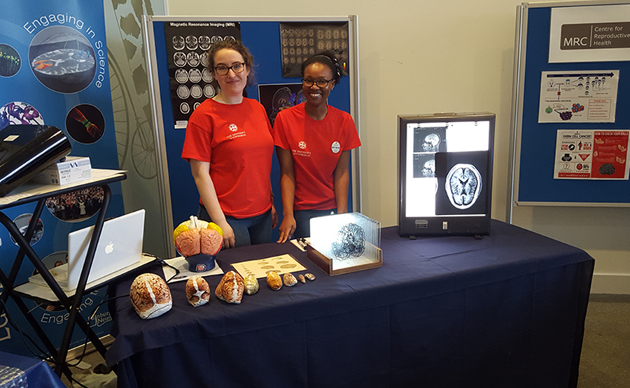 Niamh and Lorraine at the Science Festival