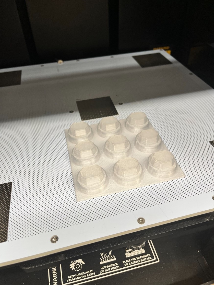 3D printing of biological sample moulds