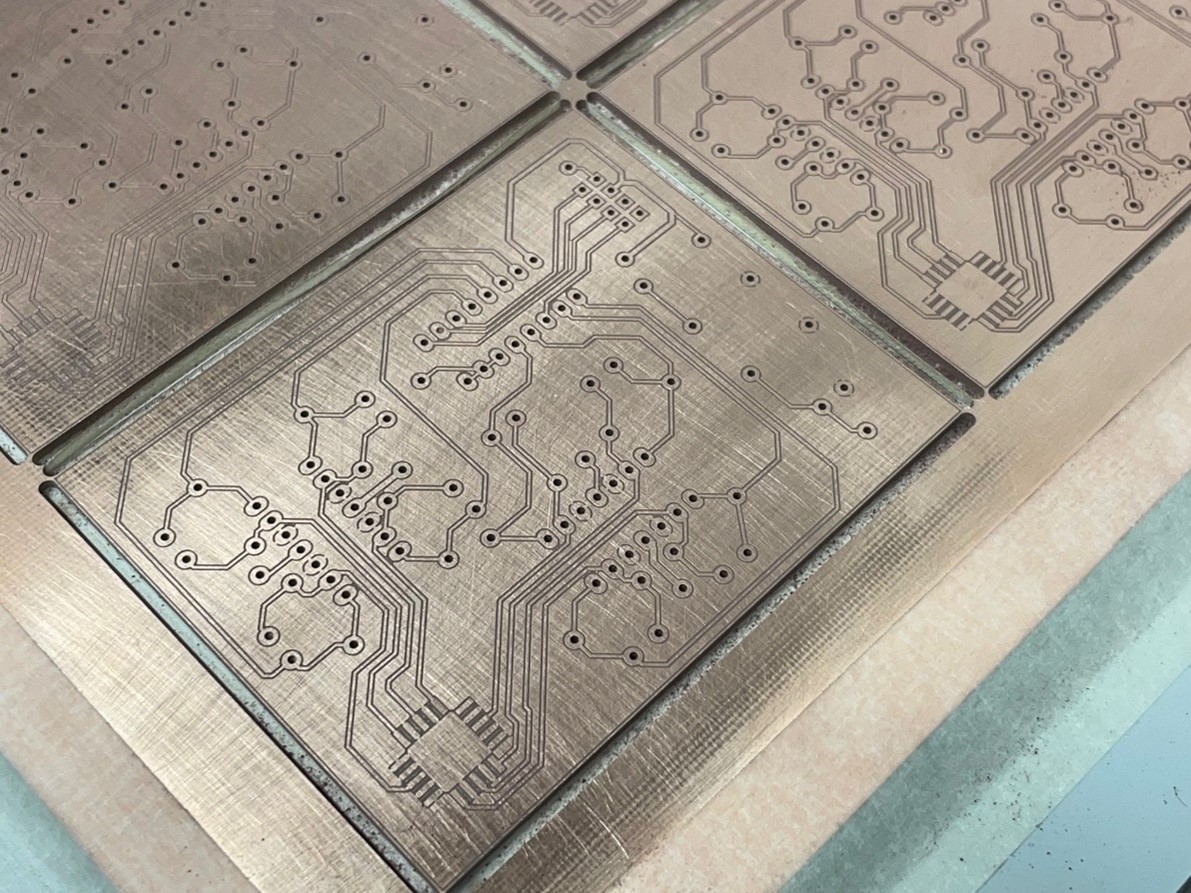 Printed circuit board manufacture of a laser positioning system