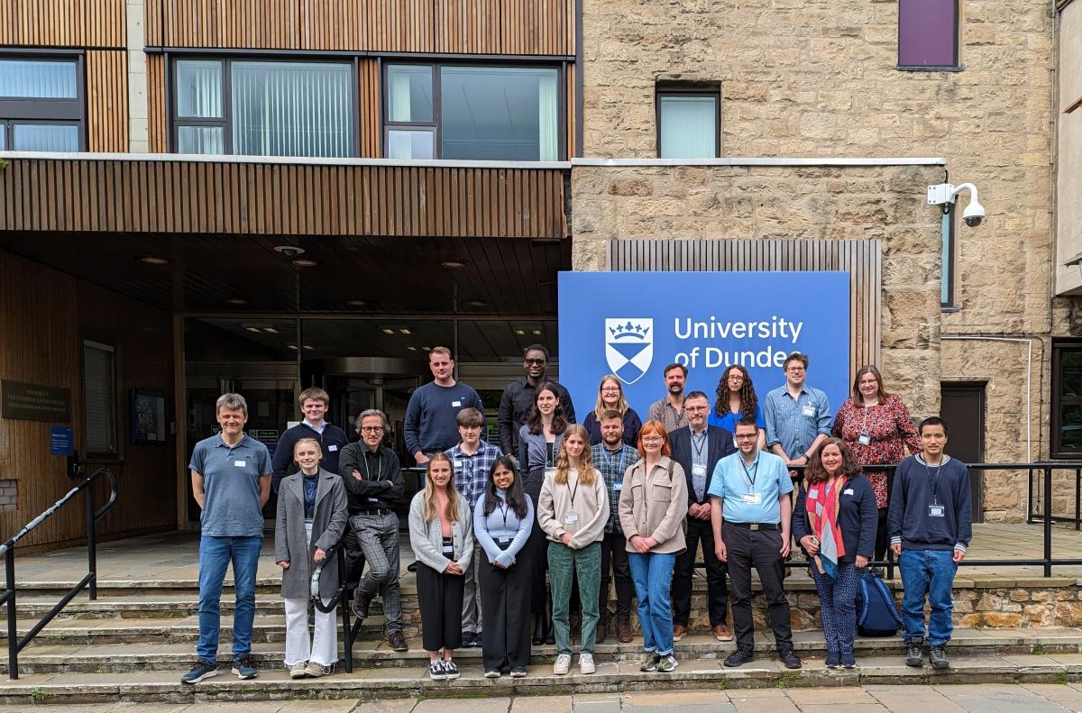 Group photo of the 2023 REP awardees outside the University of Dundee