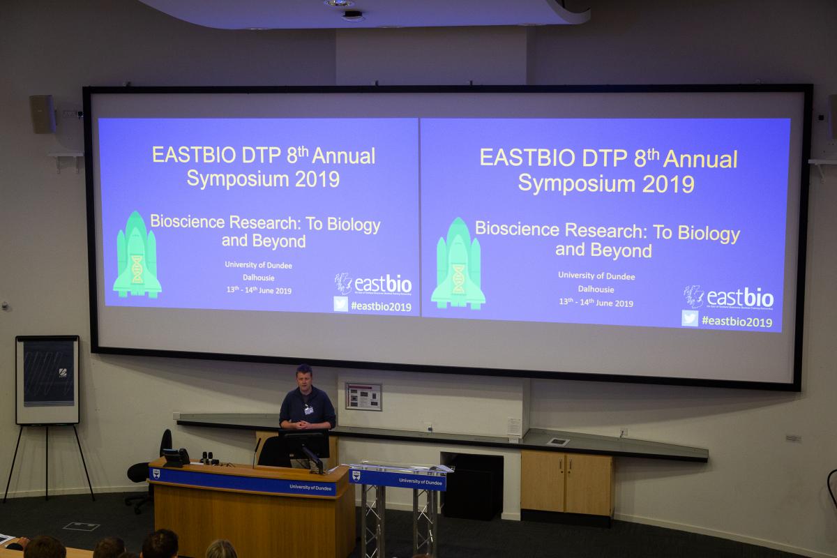 Symposium host and EASTBIO Co-Director, Dr Edgar Huitema, gives welcome talk 